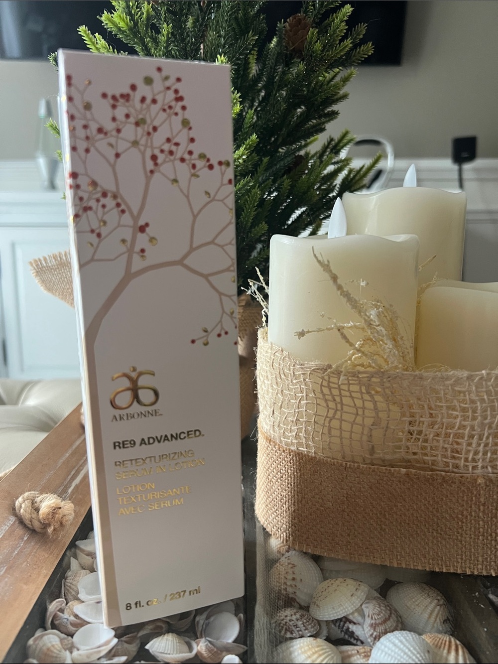 Arbonne RE9 Advanced Retexturizing  Serum in Lotion